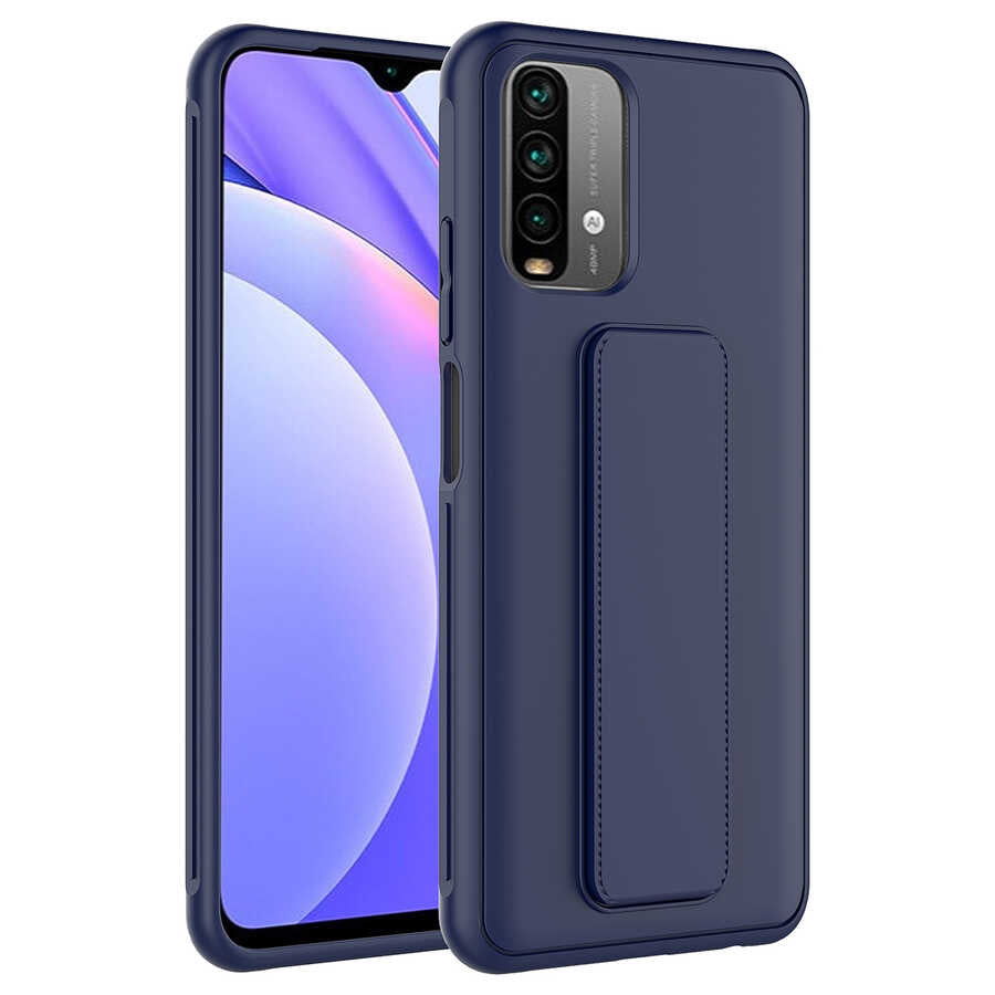 Xiaomi Poco M5S Uyumlu Kılıf Zore Qstand Kapak