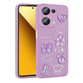 Xiaomi Poco M6 Pro 4G Uyumlu Kılıf Kabartma Figürlü Parlak Zore Toys Silikon Kapak