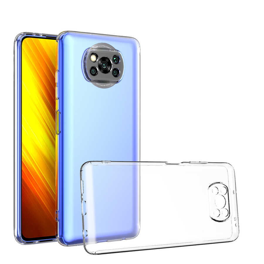 Xiaomi Poco X3 Uyumlu Kılıf Zore Kamera Korumalı Süper Silikon Kapak