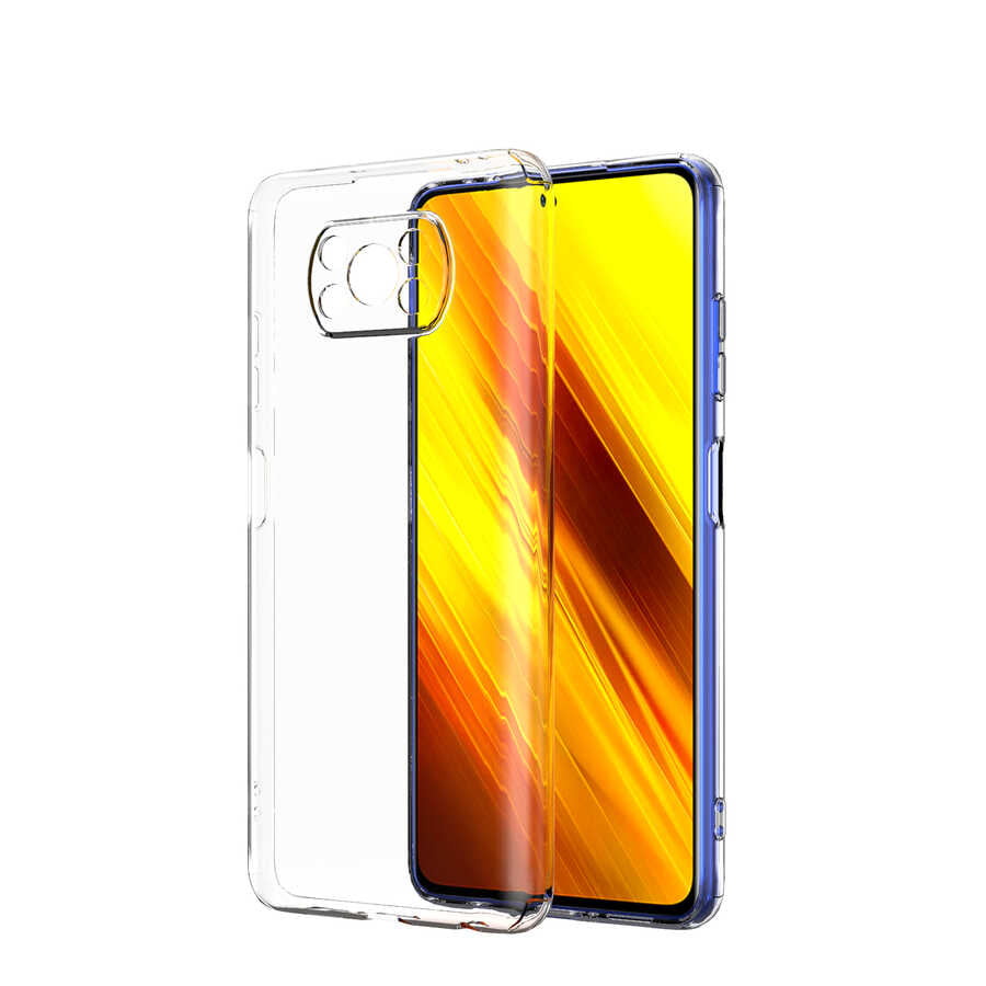 Xiaomi Poco X3 Uyumlu Kılıf Zore Kamera Korumalı Süper Silikon Kapak