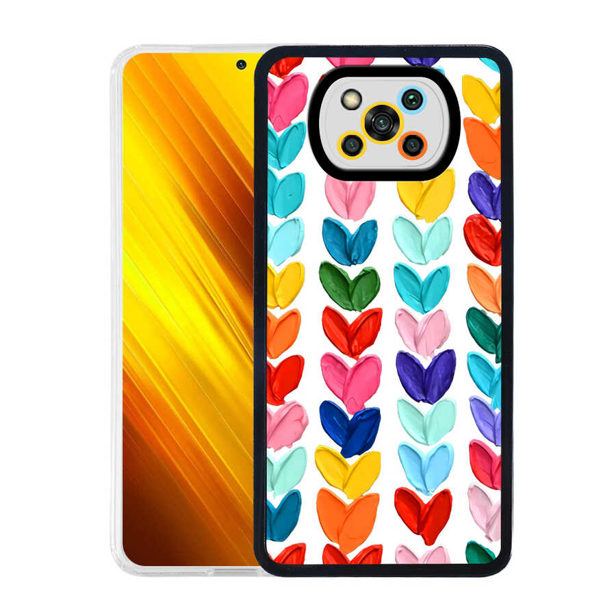 Xiaomi Poco X3 Uyumlu Kılıf Zore M-Fit Desenli Kapak