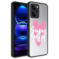 Xiaomi Poco X5 Pro Uyumlu Kılıf Aynalı Desenli Kamera Korumalı Parlak Zore Mirror Kapak