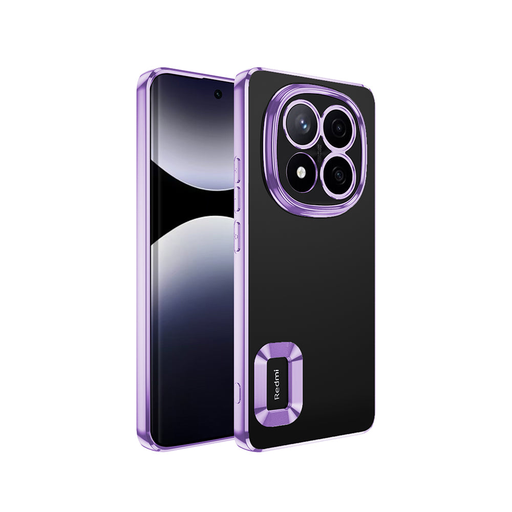 Xiaomi Poco X7 Uyumlu Kılıf Kamera Korumalı Logo Gösteren Zore Omega Kapak
