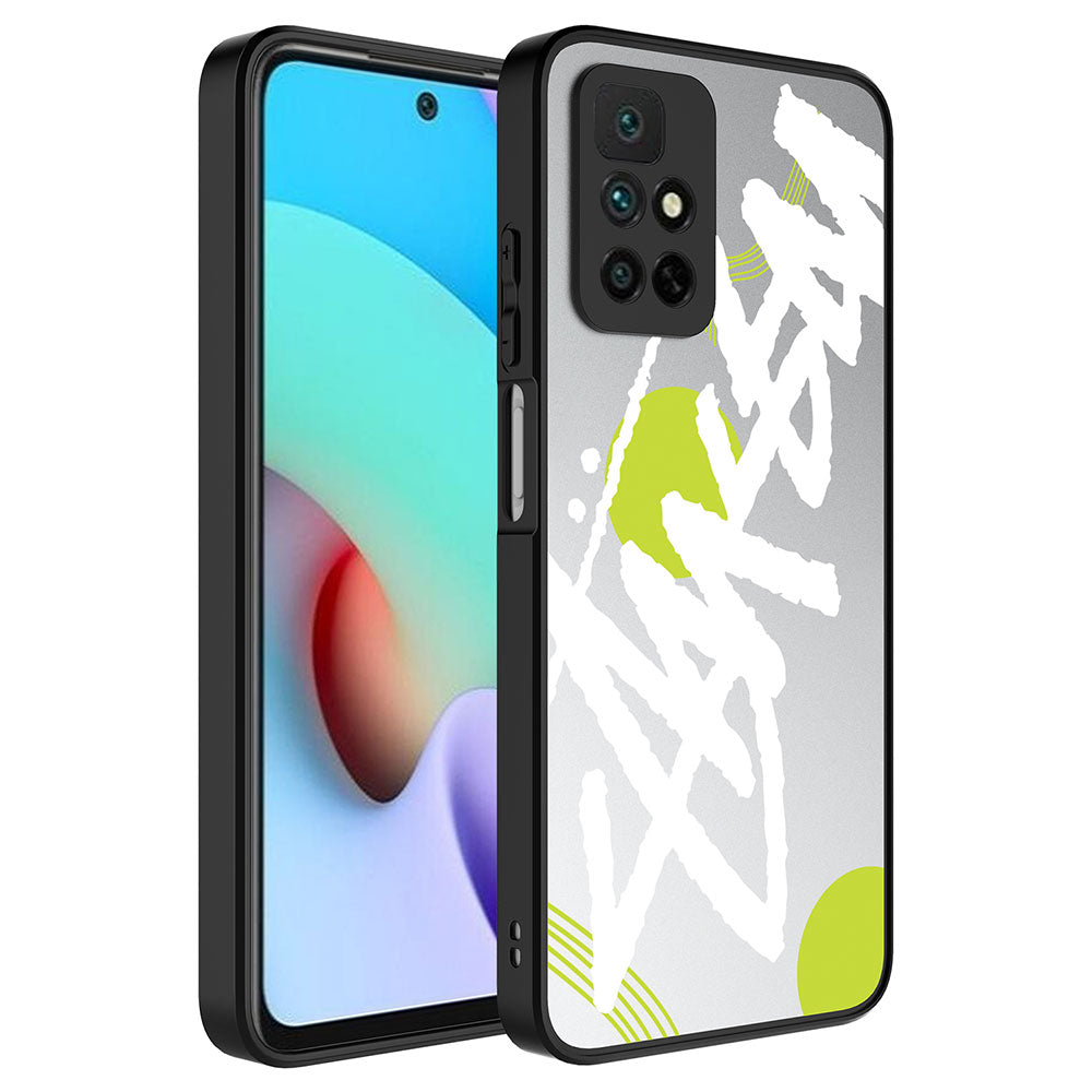 Xiaomi Redmi 10 Uyumlu Kılıf Aynalı Desenli Kamera Korumalı Parlak Zore Mirror Kapak