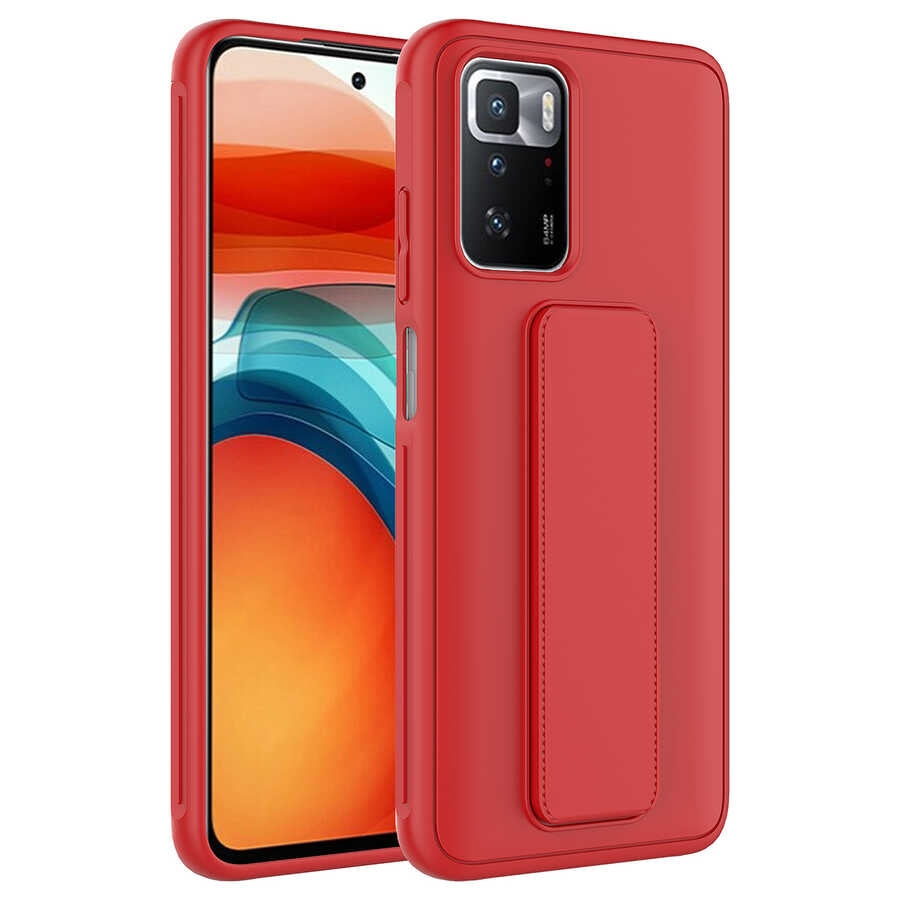 Xiaomi Redmi 10 Uyumlu Kılıf Zore Qstand Kapak