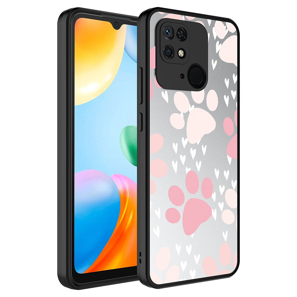 Xiaomi Redmi 10C Uyumlu Kılıf Aynalı Desenli Kamera Korumalı Parlak Zore Mirror Kapak
