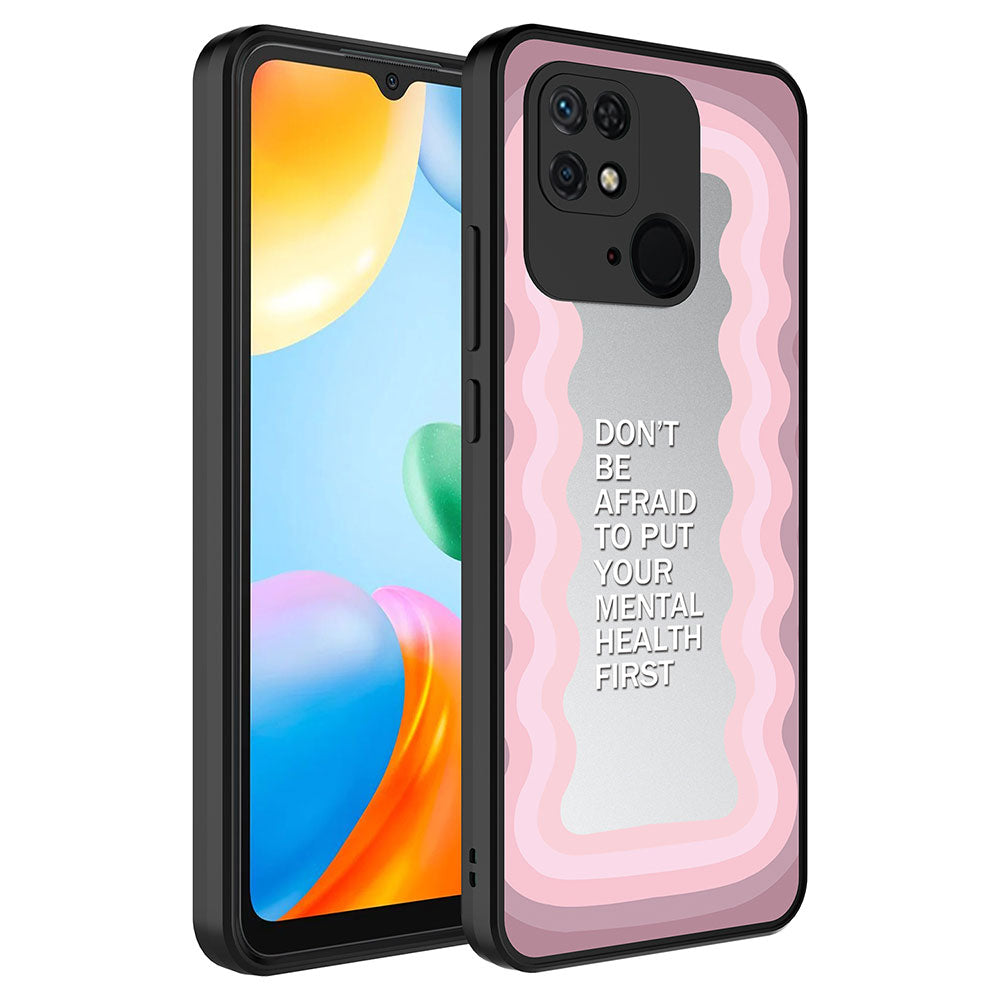 Xiaomi Redmi 10C Uyumlu Kılıf Aynalı Desenli Kamera Korumalı Parlak Zore Mirror Kapak