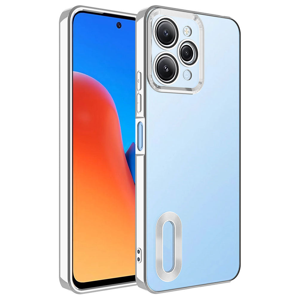 Xiaomi Redmi 12 Uyumlu Kılıf Kamera Korumalı Logo Gösteren Zore Omega Kapak