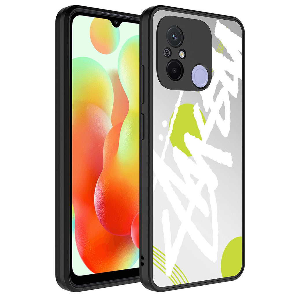 Xiaomi Redmi 12C Uyumlu Kılıf Aynalı Desenli Kamera Korumalı Parlak Zore Mirror Kapak