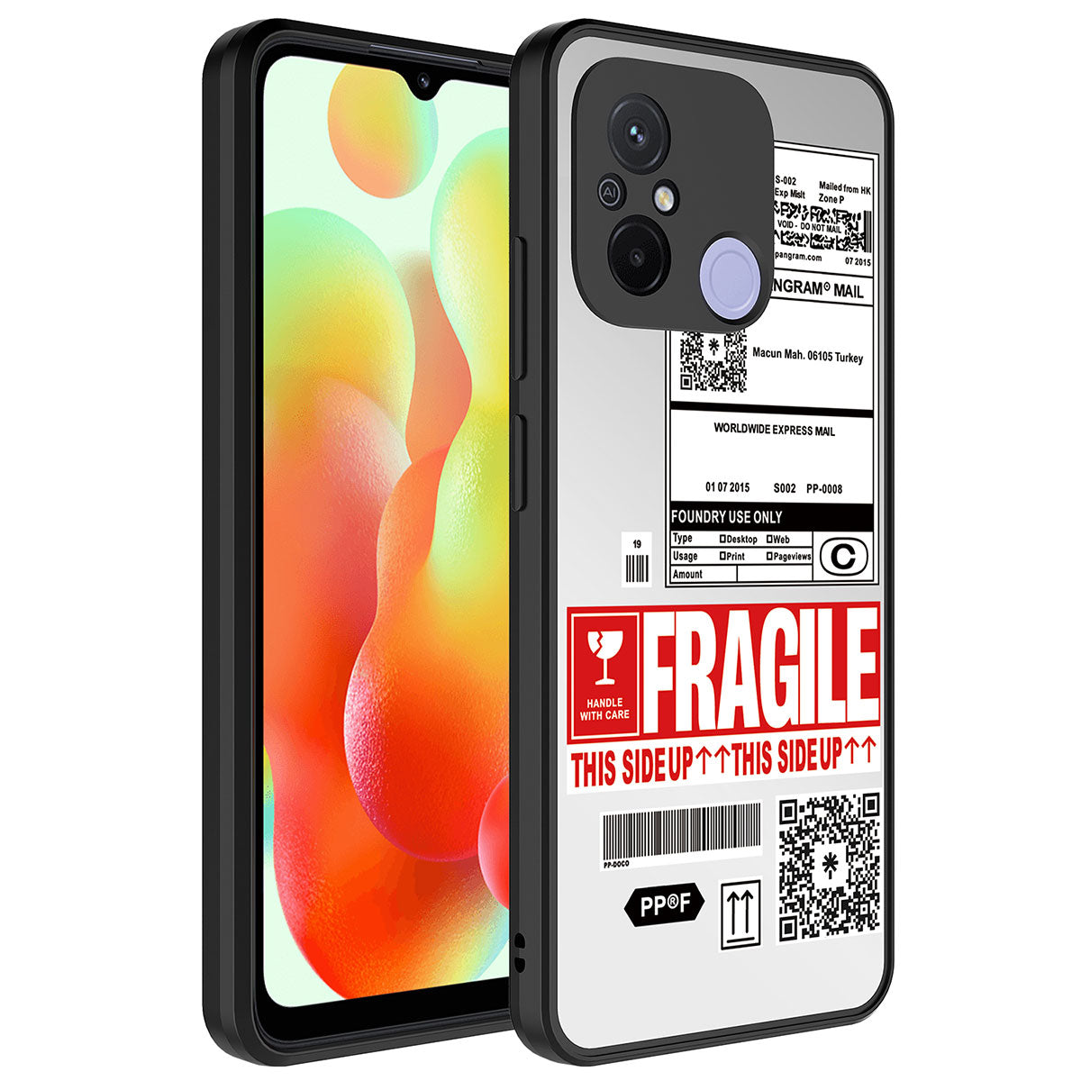 Xiaomi Redmi 12C Uyumlu Kılıf Aynalı Desenli Kamera Korumalı Parlak Zore Mirror Kapak