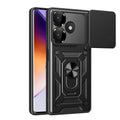 Xiaomi Redmi 13 4G Uyumlu Kılıf Magnetik Standlı Kamera Korumalı Zore Sürgülü Vega Kapak