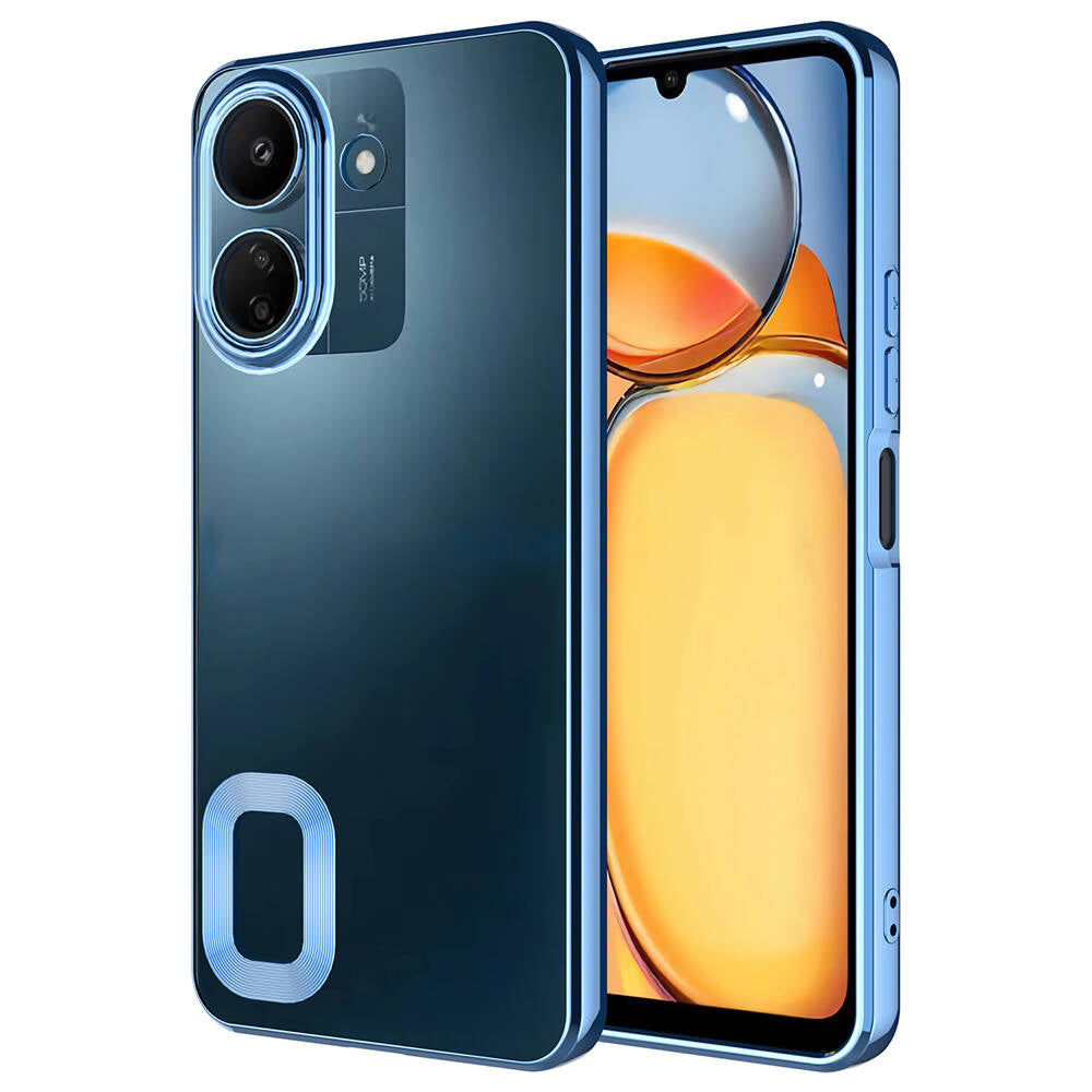 Xiaomi Redmi 13C Uyumlu Kılıf Kamera Korumalı Logo Gösteren Zore Omega Kapak