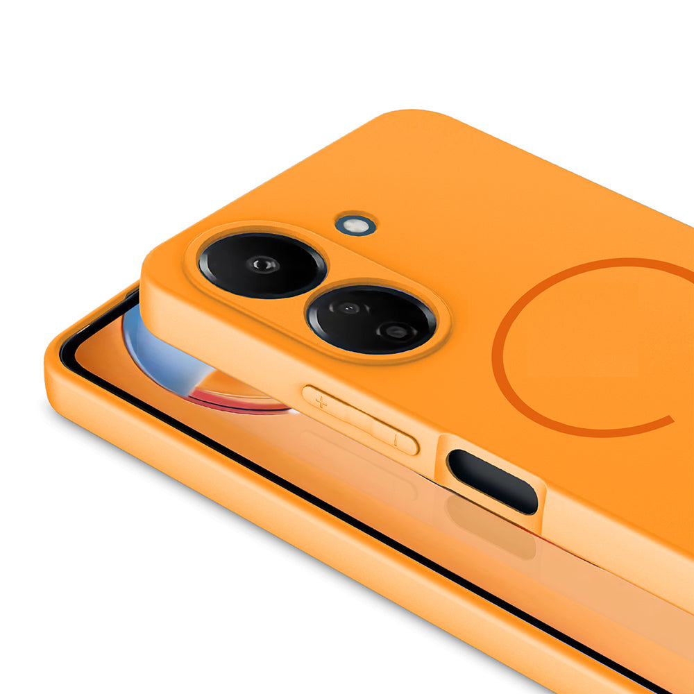 Xiaomi Redmi 13C Uyumlu Kılıf M-safe Şarj Özellikli Zore Meta Kapak