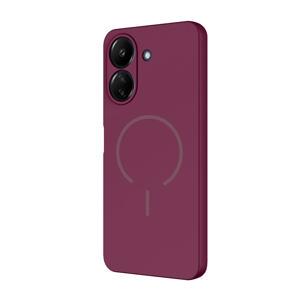Xiaomi Redmi 13C Uyumlu Kılıf M-safe Şarj Özellikli Zore Meta Kapak