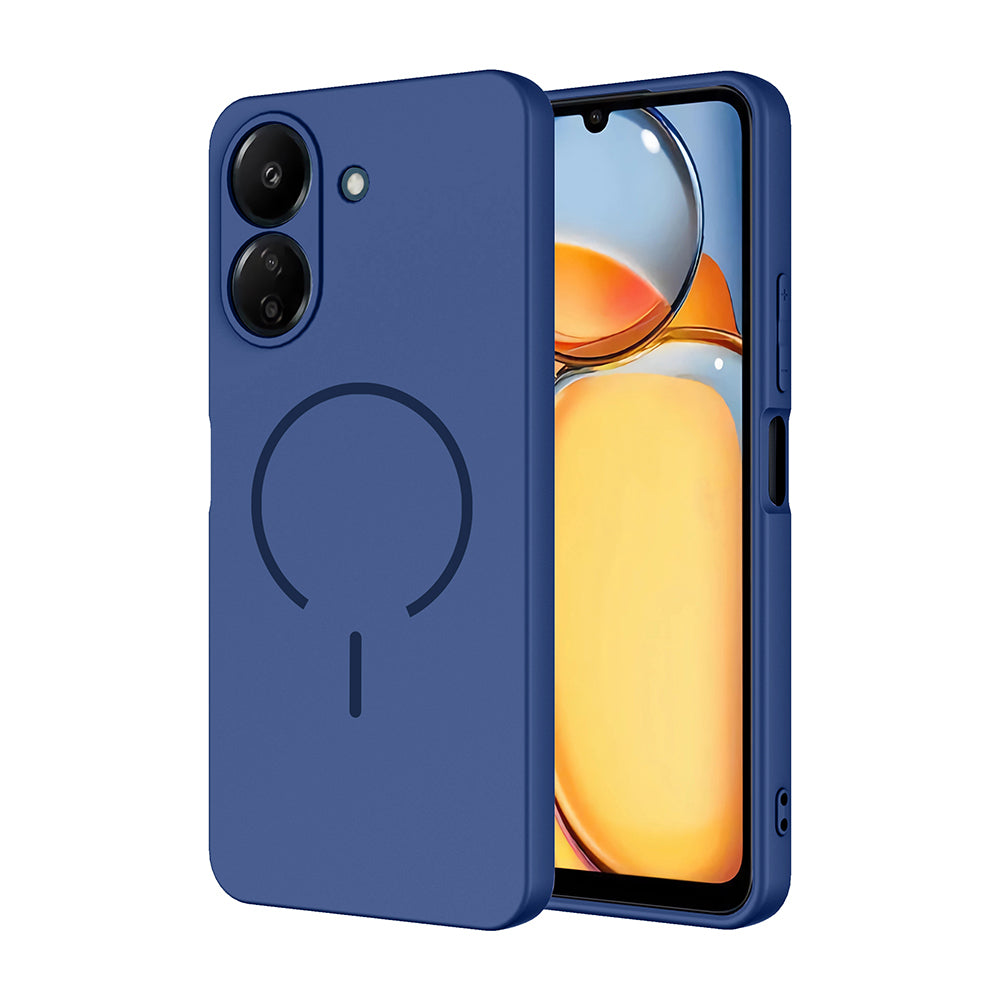 Xiaomi Redmi 13C Uyumlu Kılıf M-safe Şarj Özellikli Zore Meta Kapak