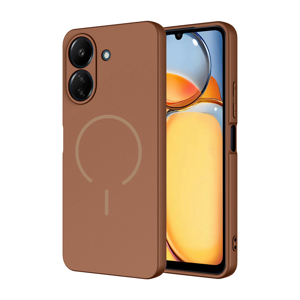 Xiaomi Redmi 13C Uyumlu Kılıf M-safe Şarj Özellikli Zore Meta Kapak