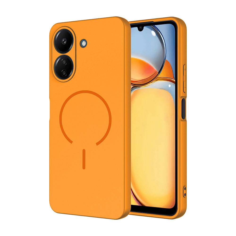 Xiaomi Redmi 13C Uyumlu Kılıf M-safe Şarj Özellikli Zore Meta Kapak