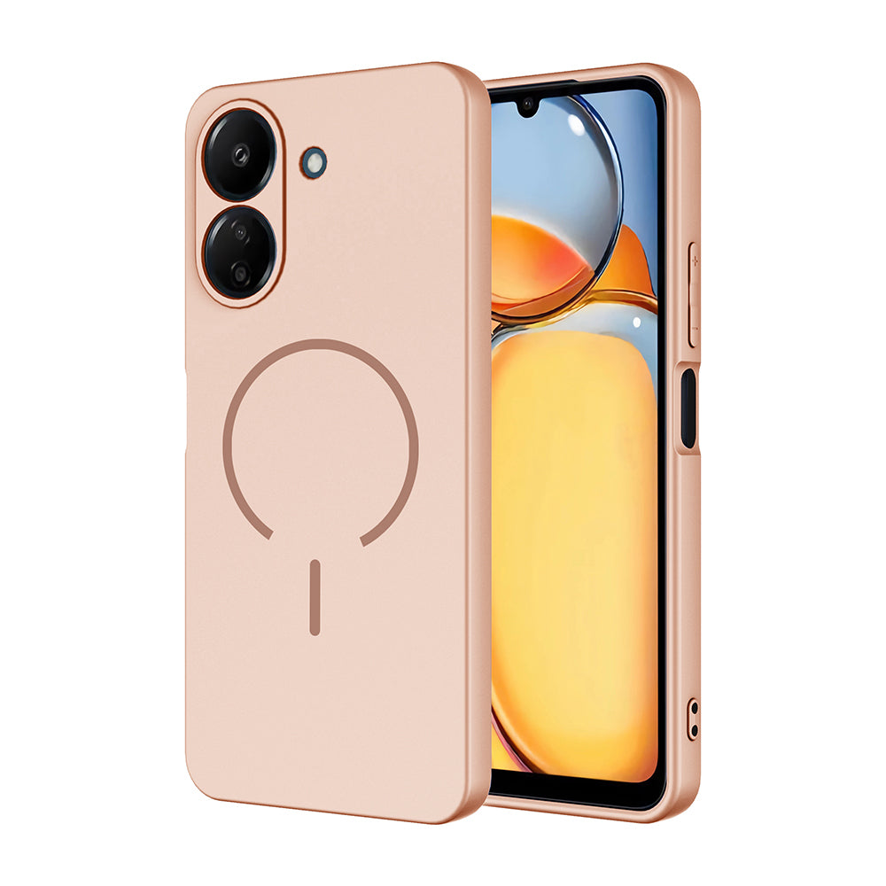 Xiaomi Redmi 13C Uyumlu Kılıf M-safe Şarj Özellikli Zore Meta Kapak