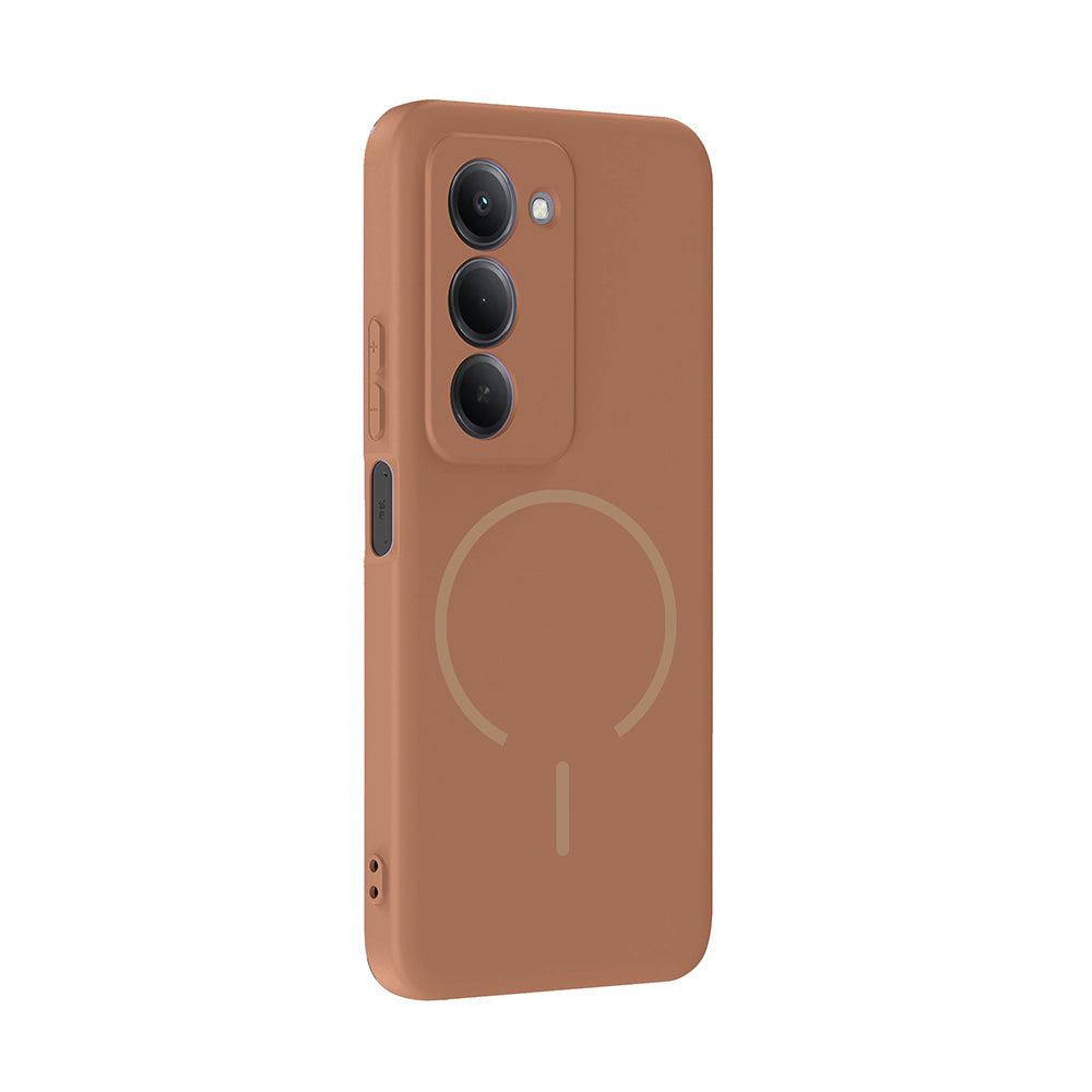 Xiaomi Redmi 15 Uyumlu Kılıf M-safe Şarj Özellikli Zore Meta Kapak