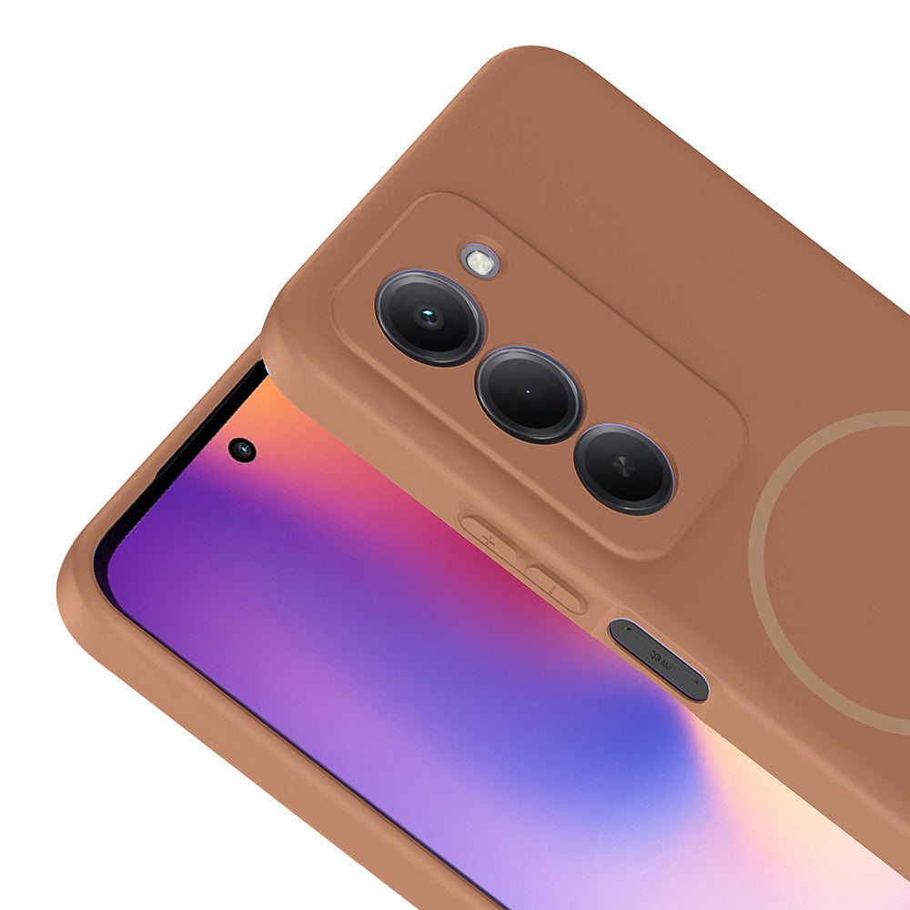 Xiaomi Redmi 15 Uyumlu Kılıf M-safe Şarj Özellikli Zore Meta Kapak
