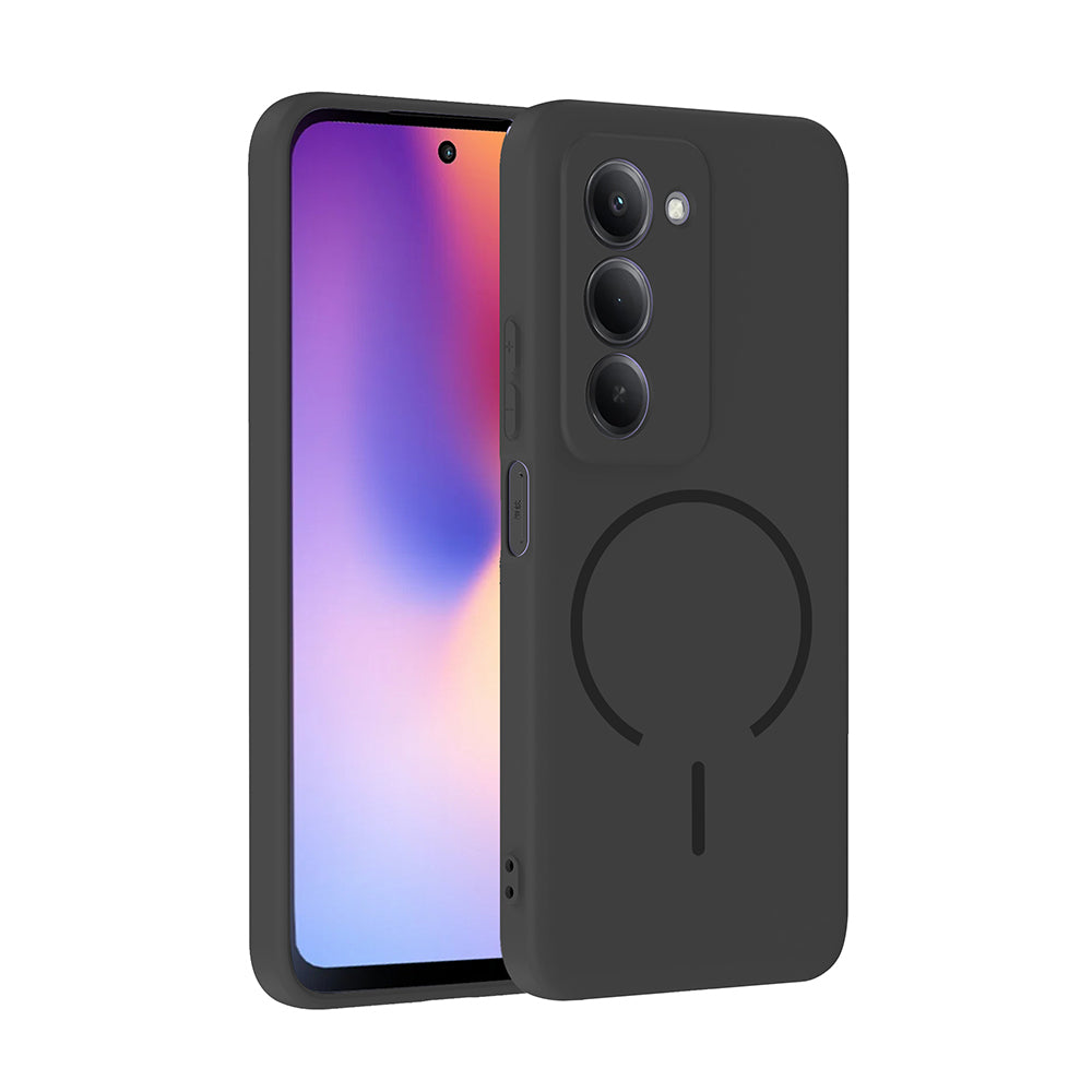 Xiaomi Redmi 15 Uyumlu Kılıf M-safe Şarj Özellikli Zore Meta Kapak