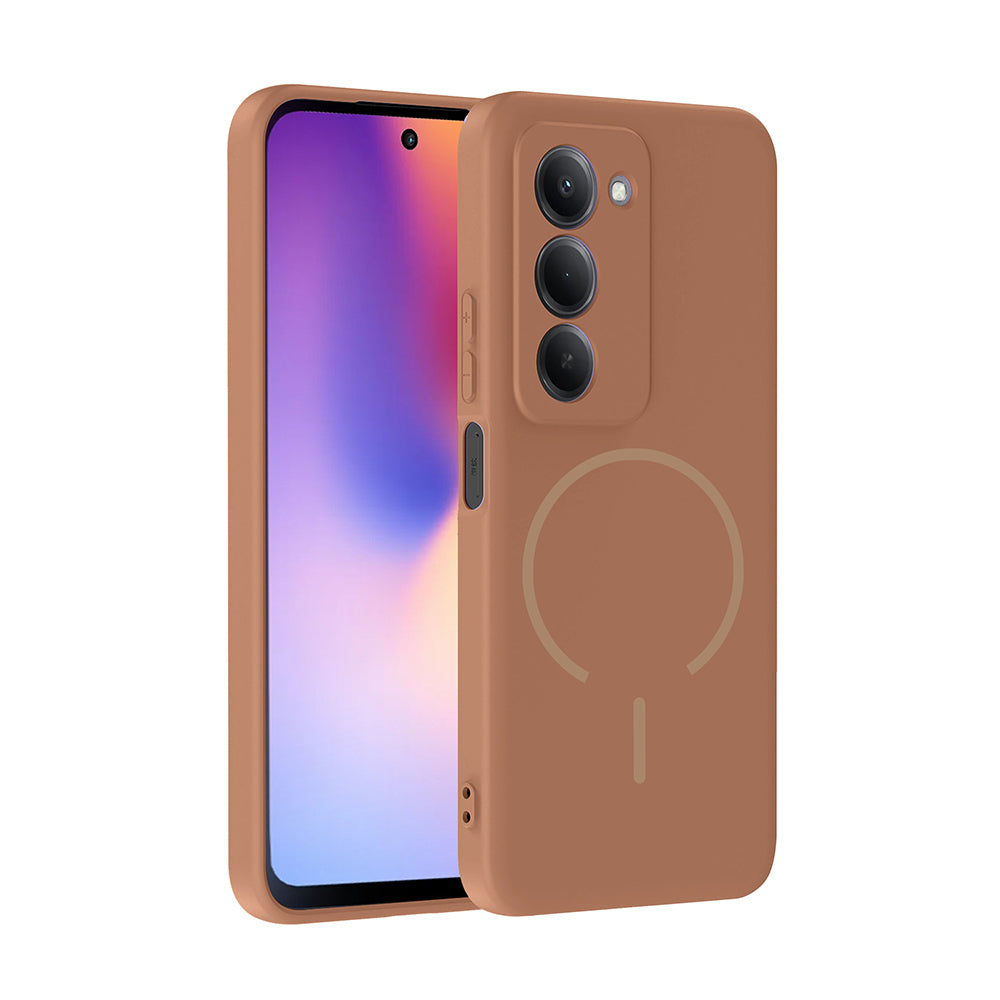 Xiaomi Redmi 15 Uyumlu Kılıf M-safe Şarj Özellikli Zore Meta Kapak