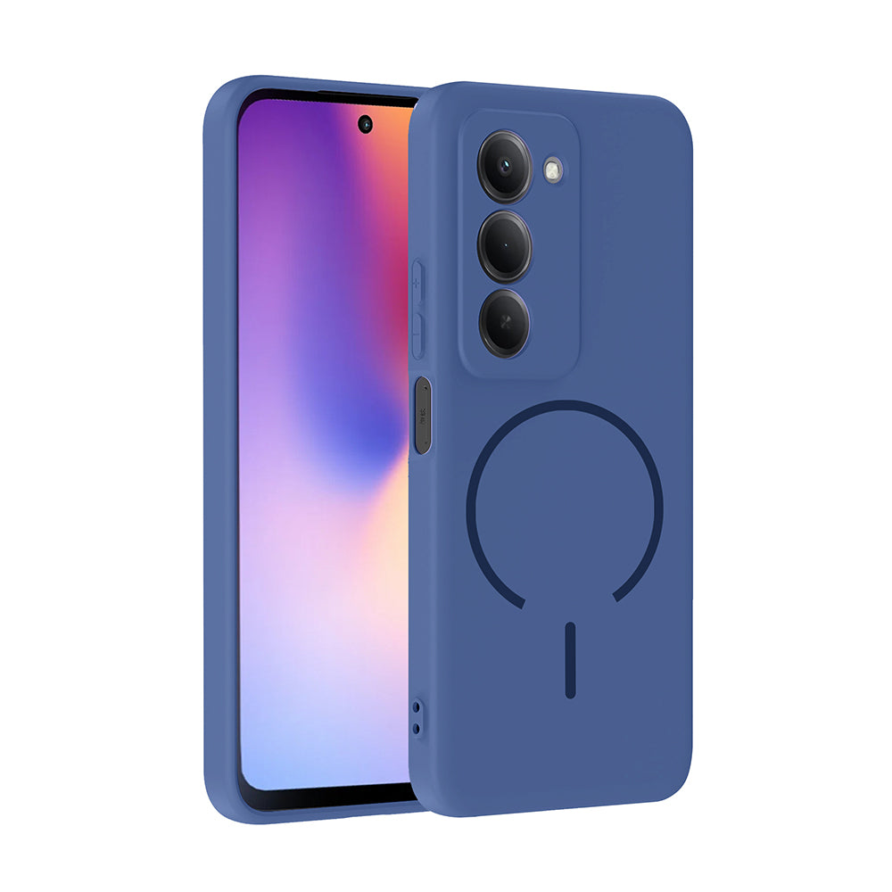Xiaomi Redmi 15 Uyumlu Kılıf M-safe Şarj Özellikli Zore Meta Kapak