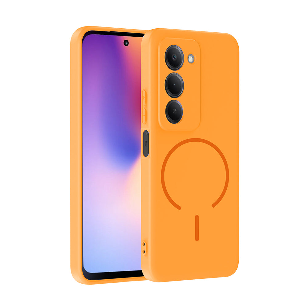 Xiaomi Redmi 15 Uyumlu Kılıf M-safe Şarj Özellikli Zore Meta Kapak