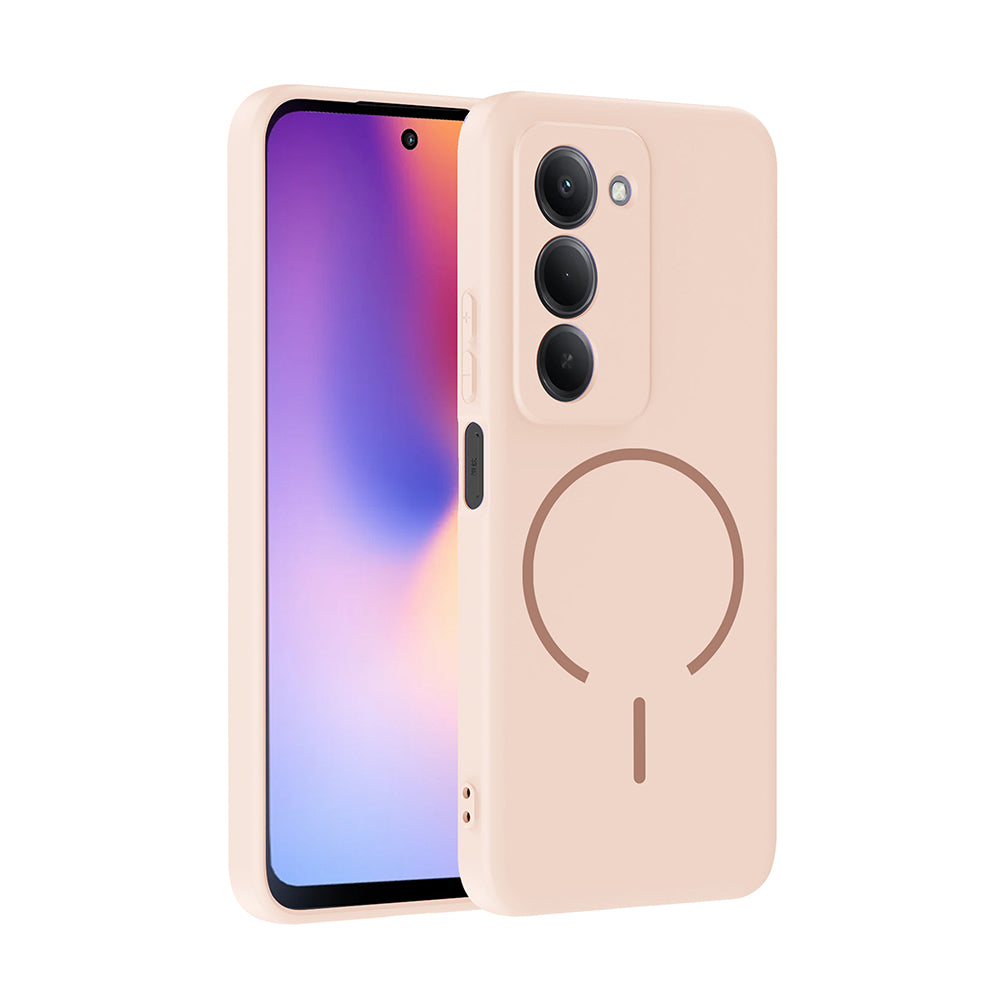 Xiaomi Redmi 15 Uyumlu Kılıf M-safe Şarj Özellikli Zore Meta Kapak