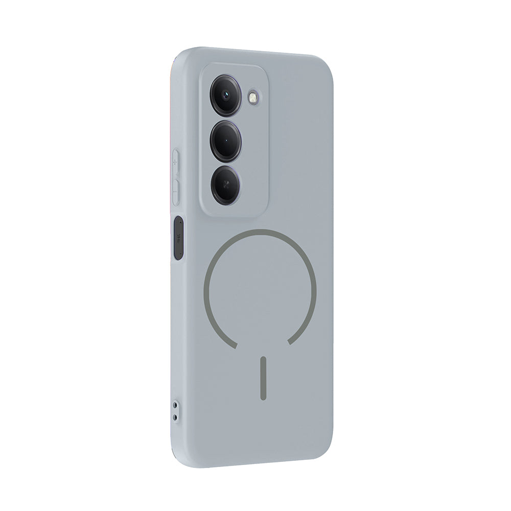 Xiaomi Redmi 15 Uyumlu Kılıf M-safe Şarj Özellikli Zore Meta Kapak