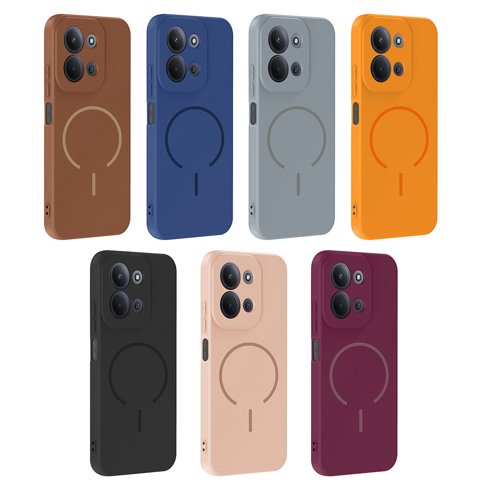 Xiaomi Redmi 15C Uyumlu Kılıf M-safe Şarj Özellikli Zore Meta Kapak