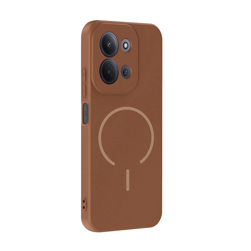Xiaomi Redmi 15C Uyumlu Kılıf M-safe Şarj Özellikli Zore Meta Kapak