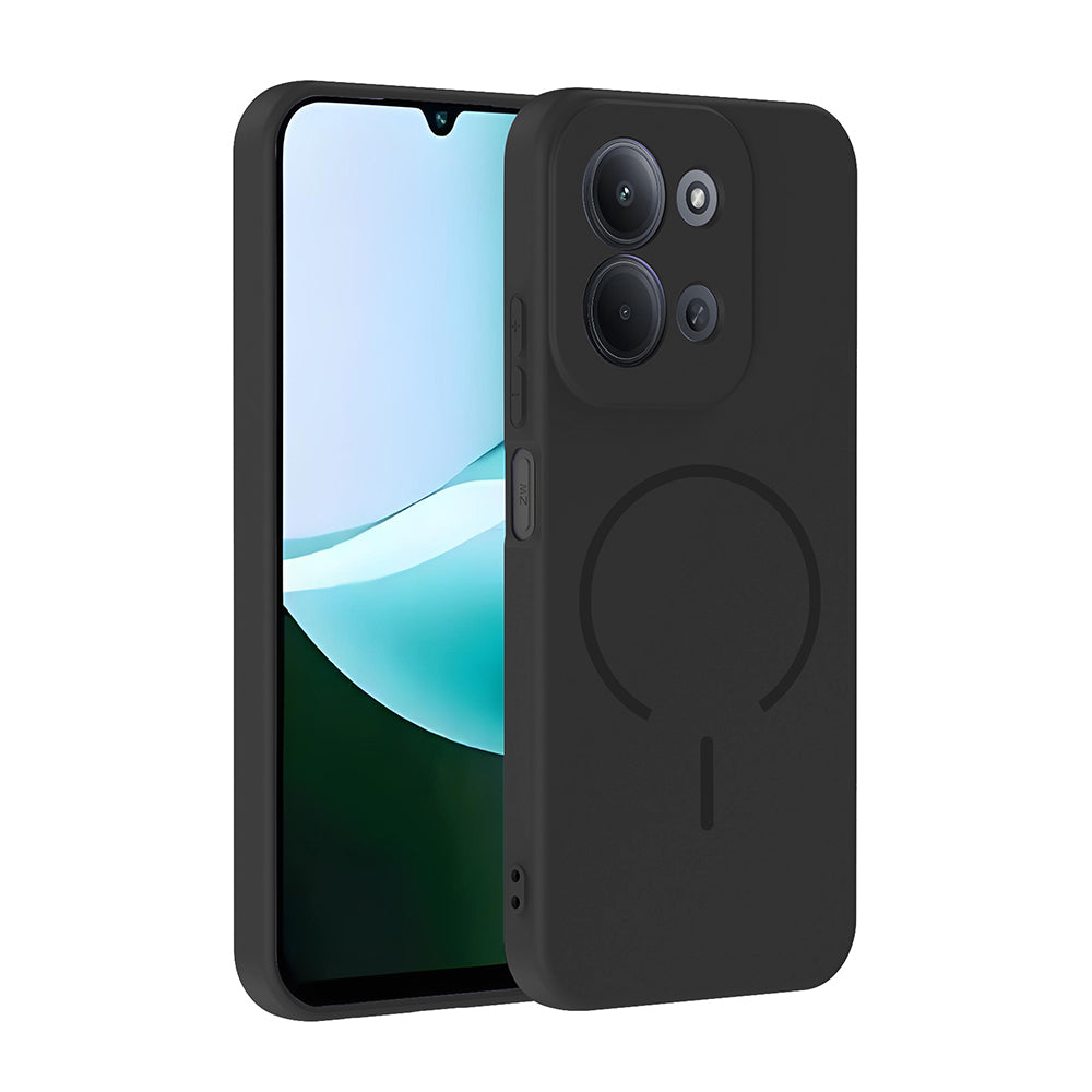 Xiaomi Redmi 15C Uyumlu Kılıf M-safe Şarj Özellikli Zore Meta Kapak