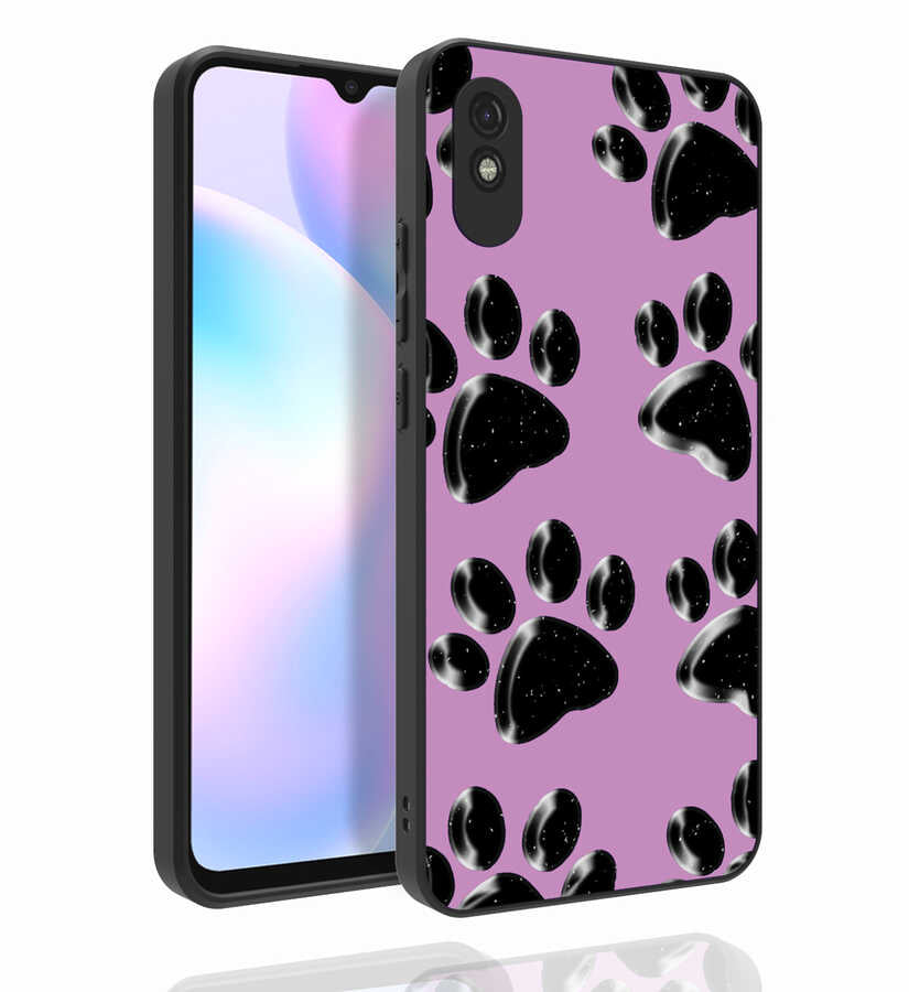 Xiaomi Redmi 9A Uyumlu Kılıf Desenli Kamera Korumalı Parlak Zore Nora Kapak