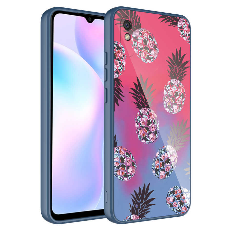 Xiaomi Redmi 9A Uyumlu Kılıf Kamera Korumalı Desenli Sert Silikon Zore Epoksi Kapak