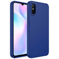 Xiaomi Redmi 9A Uyumlu Kılıf Metal Çerçeve ve Buton Tasarımlı Silikon Zore Luna Kapak