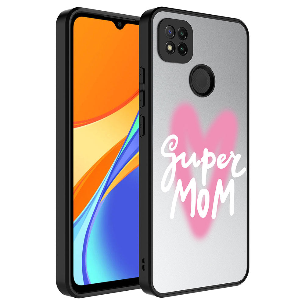 Xiaomi Redmi 9C Uyumlu Kılıf Aynalı Desenli Kamera Korumalı Parlak Zore Mirror Kapak