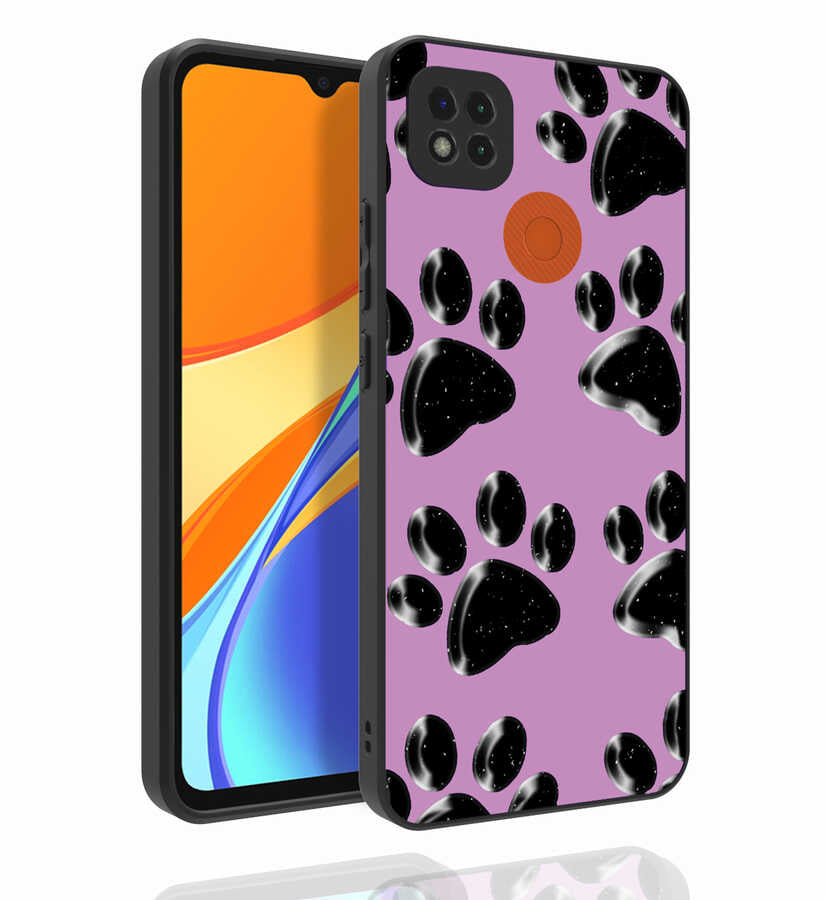 Xiaomi Redmi 9C Uyumlu Kılıf Desenli Kamera Korumalı Parlak Zore Nora Kapak