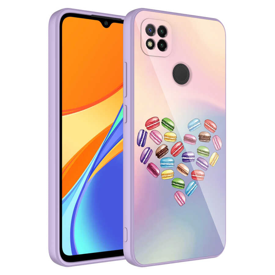 Xiaomi Redmi 9C Uyumlu Kılıf Kamera Korumalı Desenli Sert Silikon Zore Epoksi Kapak