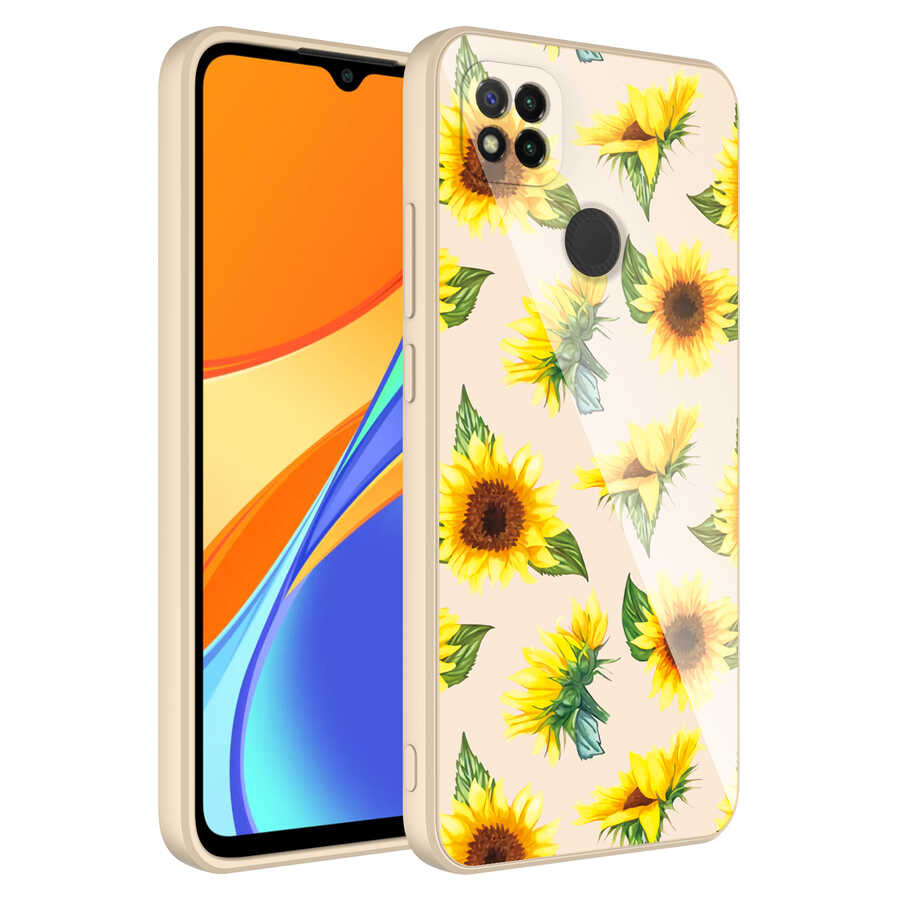 Xiaomi Redmi 9C Uyumlu Kılıf Kamera Korumalı Desenli Sert Silikon Zore Epoksi Kapak