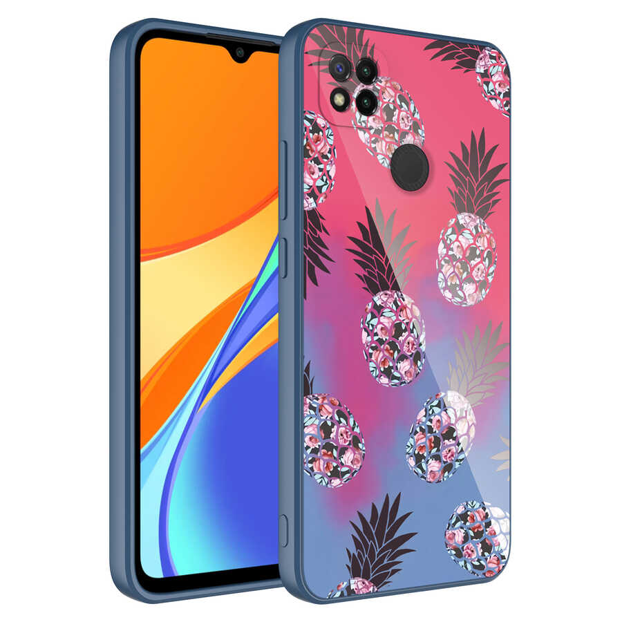 Xiaomi Redmi 9C Uyumlu Kılıf Kamera Korumalı Desenli Sert Silikon Zore Epoksi Kapak