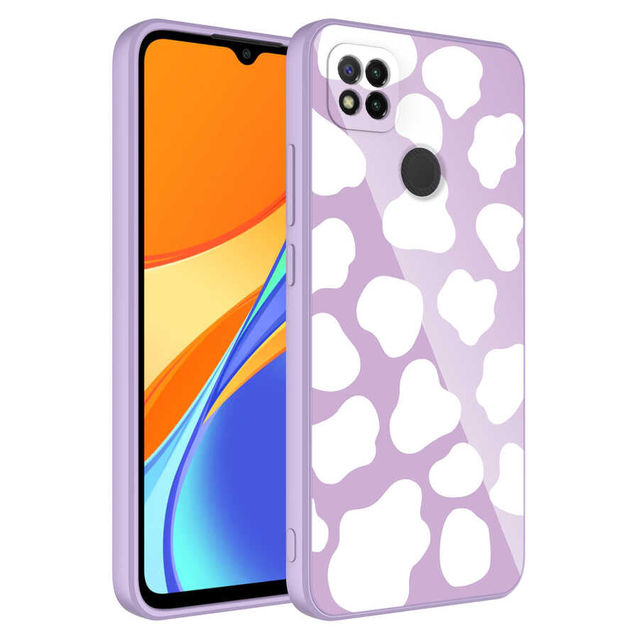 Xiaomi Redmi 9C Uyumlu Kılıf Kamera Korumalı Desenli Sert Silikon Zore Epoksi Kapak