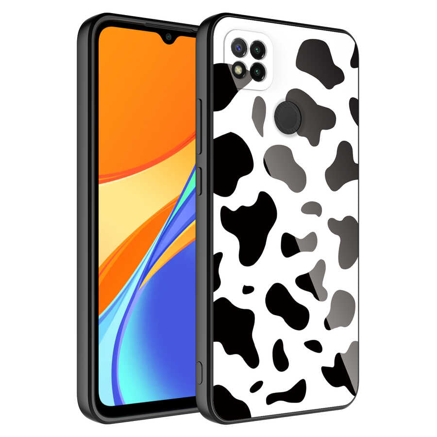 Xiaomi Redmi 9C Uyumlu Kılıf Kamera Korumalı Desenli Sert Silikon Zore Epoksi Kapak