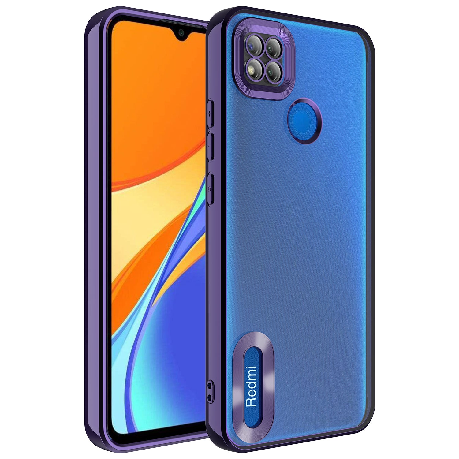 Xiaomi Redmi 9C Uyumlu Kılıf Kamera Korumalı Logo Gösteren Zore Omega Kapak