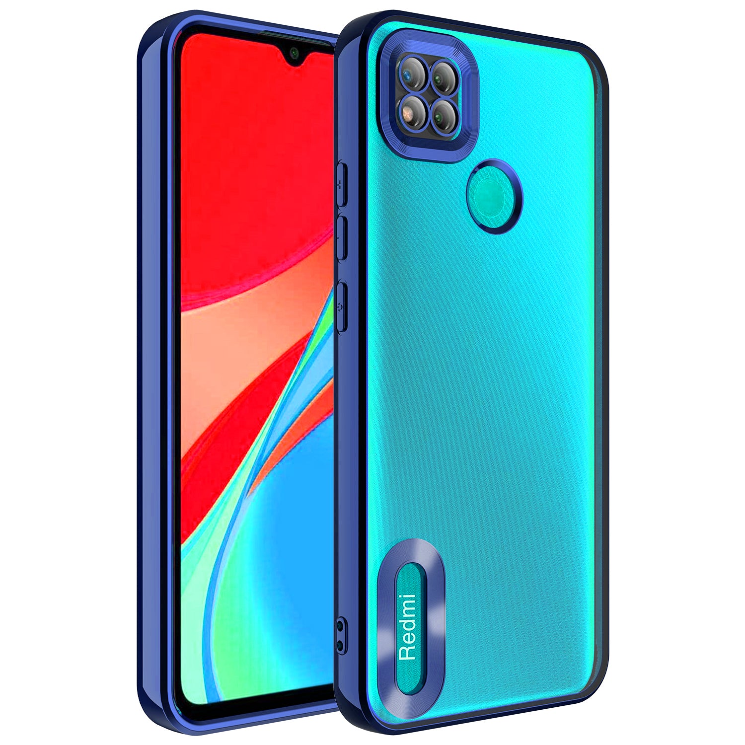 Xiaomi Redmi 9C Uyumlu Kılıf Kamera Korumalı Logo Gösteren Zore Omega Kapak