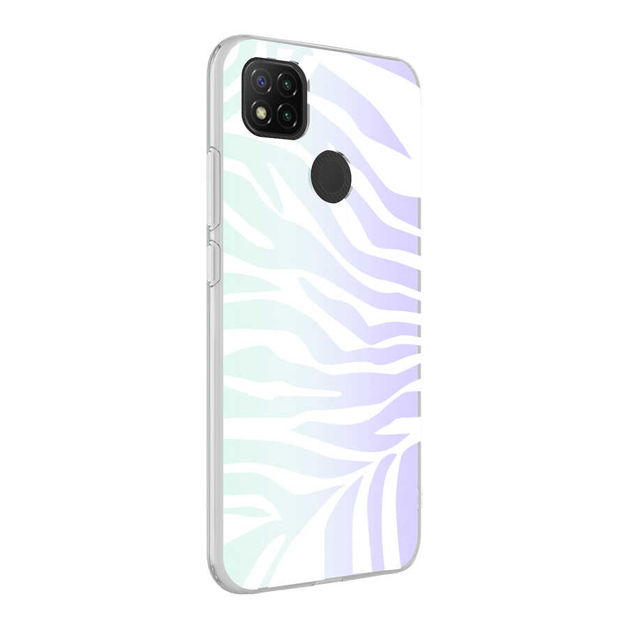 Xiaomi Redmi 9C Uyumlu Kılıf Zore M-Blue Desenli Kapak
