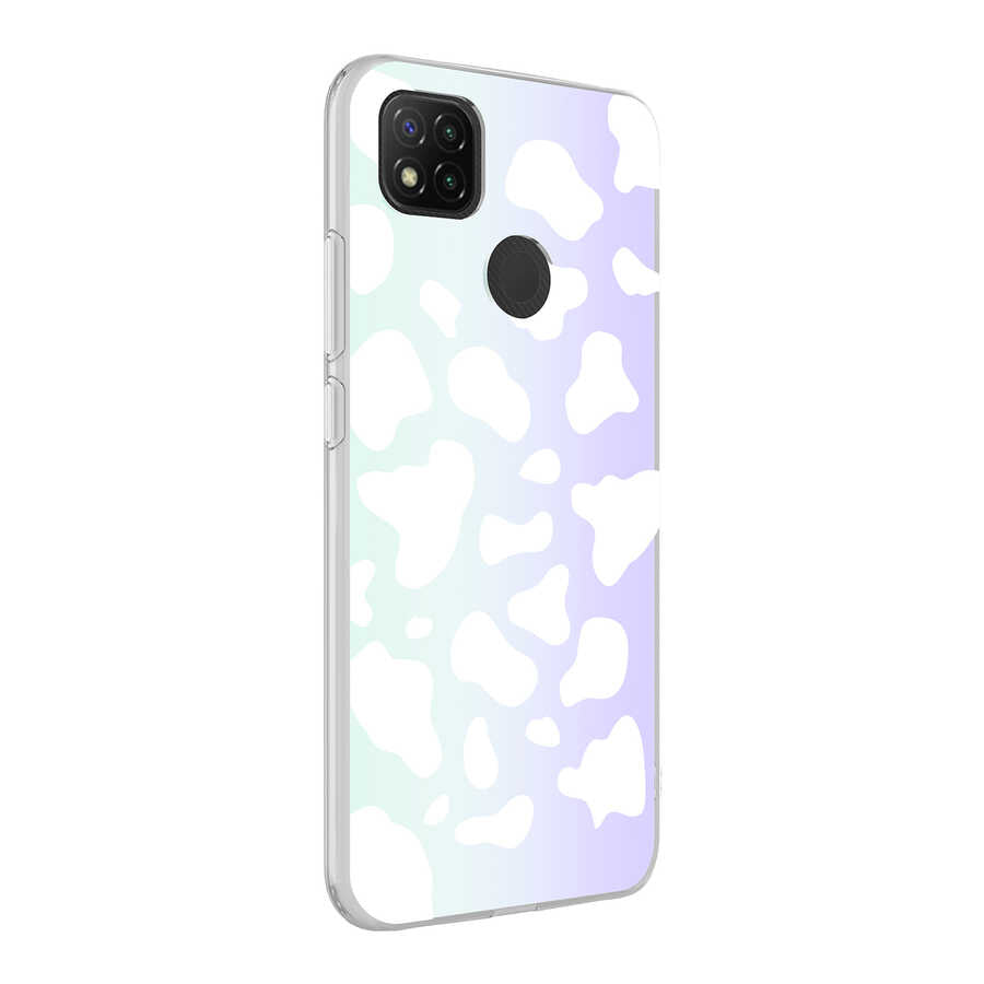 Xiaomi Redmi 9C Uyumlu Kılıf Zore M-Blue Desenli Kapak
