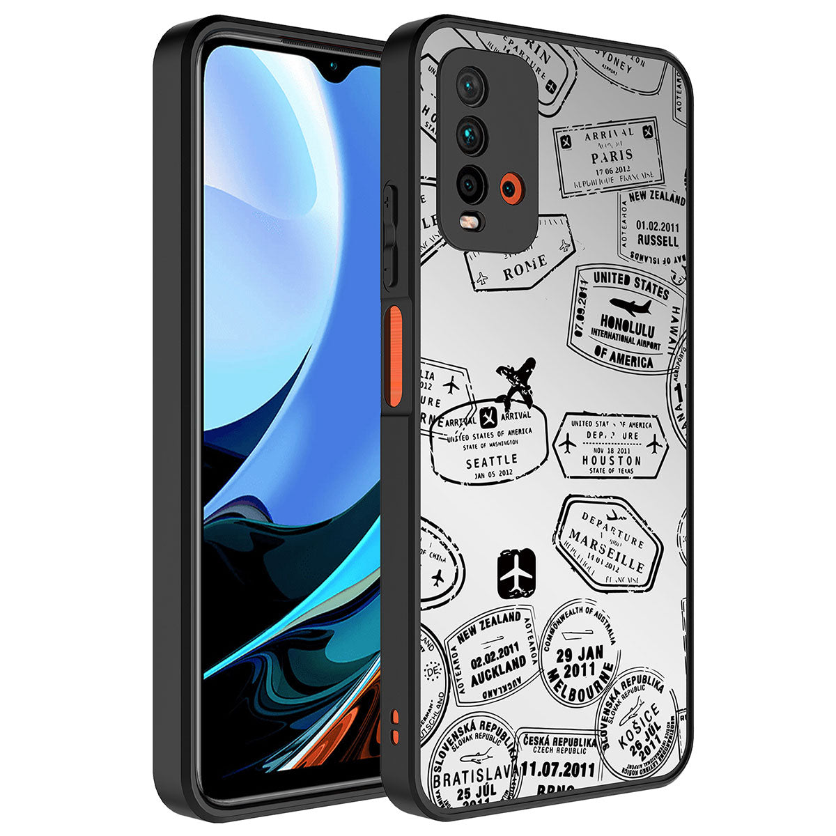 Xiaomi Redmi 9T Uyumlu Kılıf Aynalı Desenli Kamera Korumalı Parlak Zore Mirror Kapak