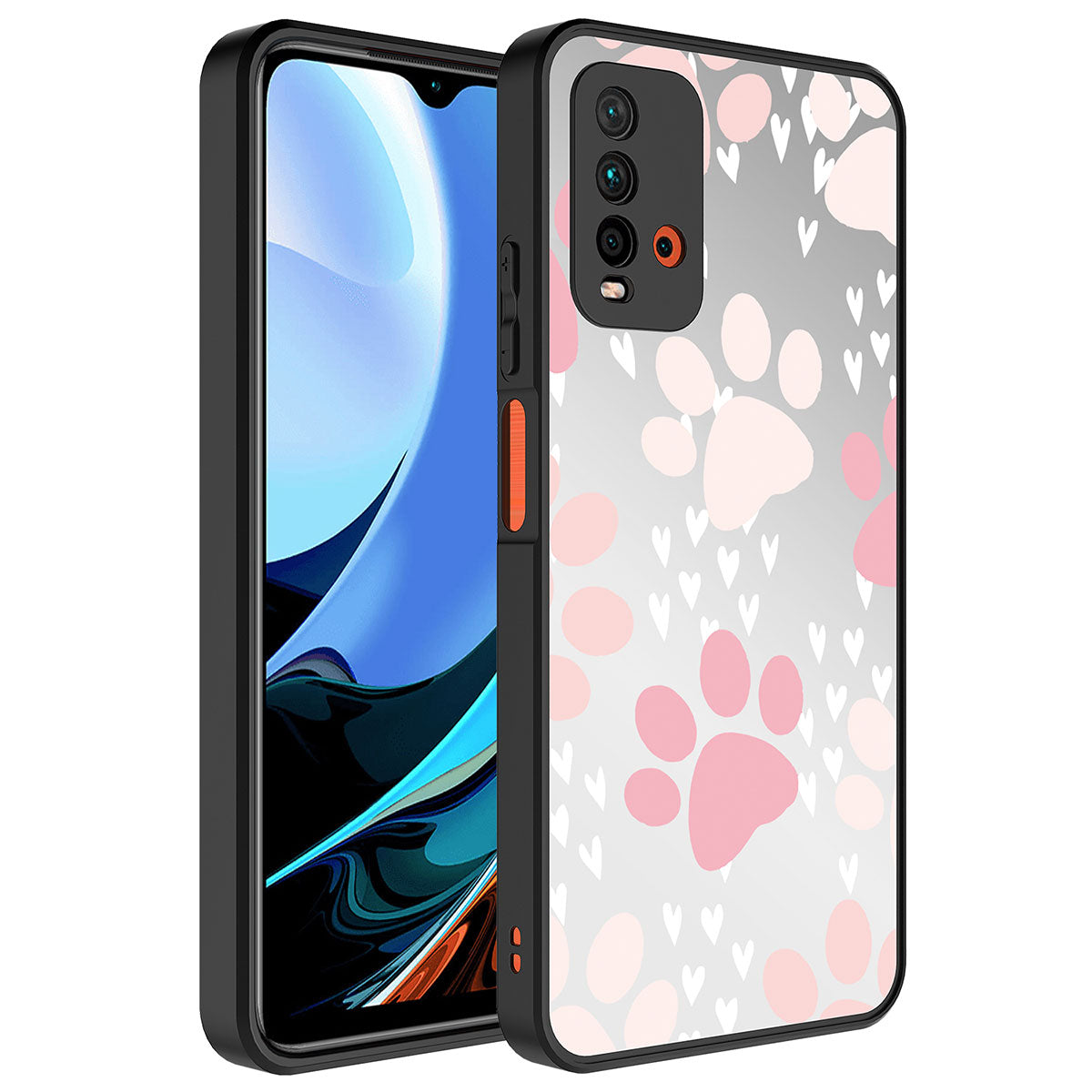 Xiaomi Redmi 9T Uyumlu Kılıf Aynalı Desenli Kamera Korumalı Parlak Zore Mirror Kapak