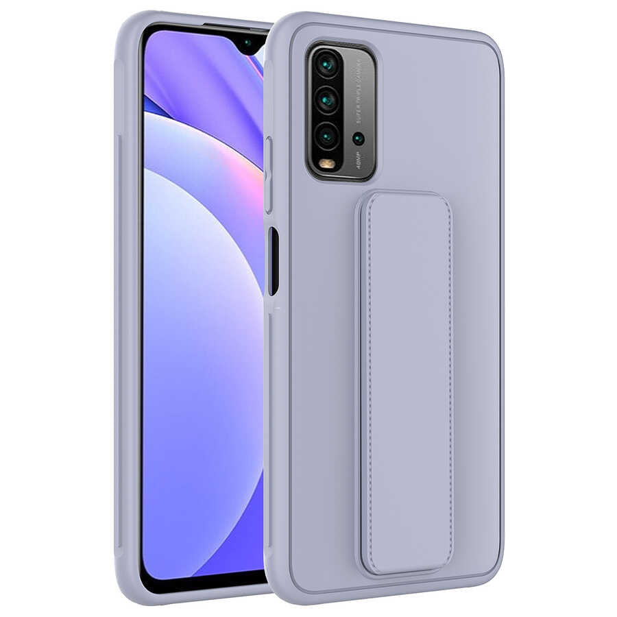 Xiaomi Redmi 9T Uyumlu Kılıf Zore Qstand Kapak